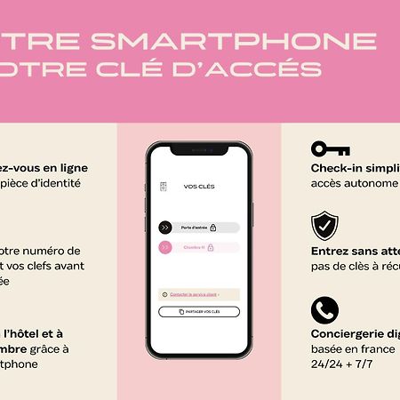Hotel Corneille - Entree Autonome, Reception En Ligne - Encore Mieux Tours Luaran gambar